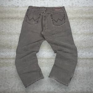 Vintage Y2K Wrangler Jeans 36x30 Relaxed Fit Chocolate Brown Wash Insulated Work